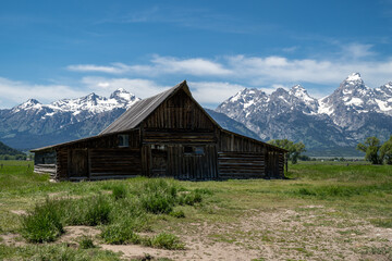 Fototapeta na wymiar The TA Moulton Barn in Mormon Row, Grand Teton National Park