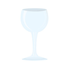 mockup, transparent cup for wine vector illustration design