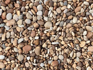 Multi colored rocks and stones