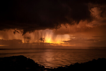 Beautiful clouds over the ocean, Sydney Australia
