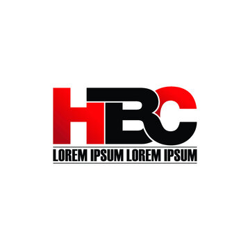 HBC letter monogram logo design vector