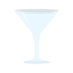 mockup, transparent cup for cocktail vector illustration design