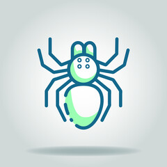 tarantula icon or logo in  twotone
