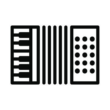 accordion icon or logo in  outline

