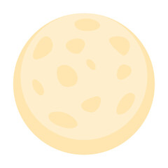Moon icon of night bedtime sky space moonlight nature light lunar and science theme Vector illustration