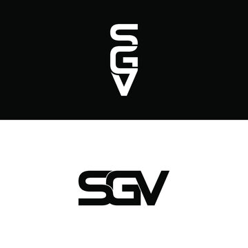 sgv letter original monogram logo design