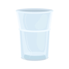 mockup, transparent glass in white background vector illustration design