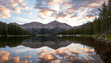 Big Sandy Lake In The Wind River Mountain Range of Wyoming at Dawn