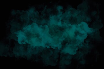 3d green color splash on abstract black background	