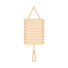 Chinese gold lantern design, China culture asia and oriental theme Vector illustration