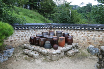 old wine barrels