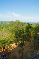 シギリヤロックの山頂の風景（スリランカ）