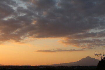 宮崎・都城の夕暮れの風景