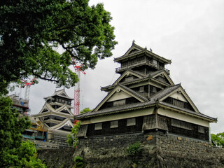 Fototapeta premium 【熊本県】熊本市 被災した熊本城の宇土櫓