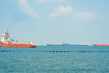 シンガポールの海と船舶
