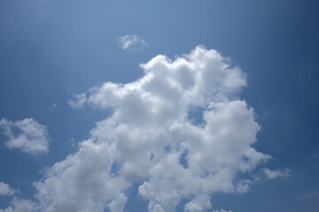 The sky with white clouds