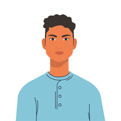 man cartoon design, Boy male person people human social media and portrait theme Vector illustration
