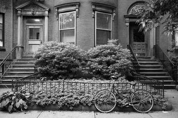 The old house and the bicycle