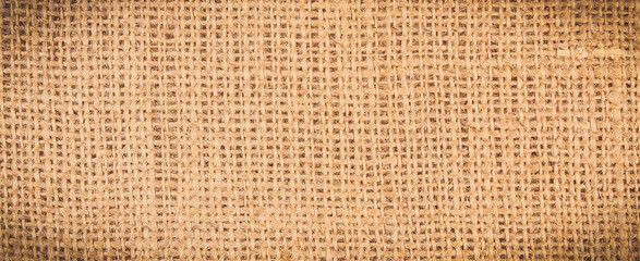 Jute burlap as background texture. Place for text