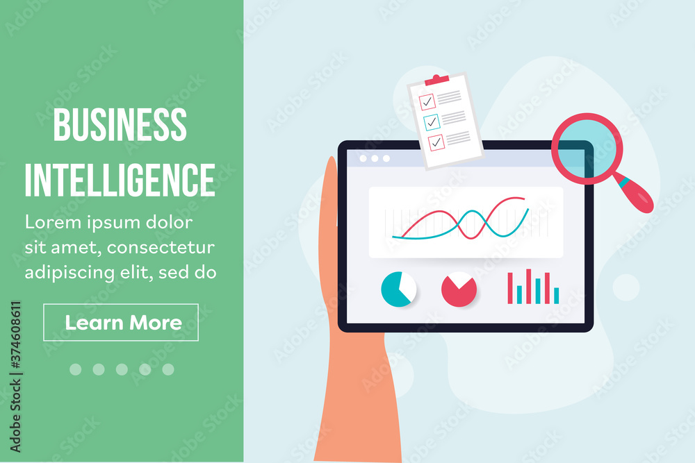 Poster digital business diagram showing on virtual screen, business intelligence and data analysis, market 