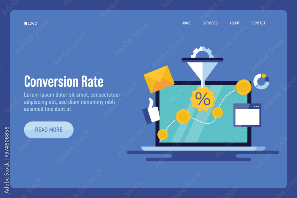 Aufkleber business lead generation, increasing conversion rate and sales funnel optimization concept. digital 