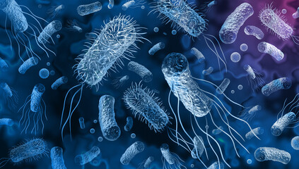 Bacteria - obrazy, fototapety, plakaty