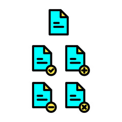 document file icon vector eps