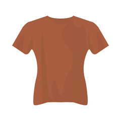 Isolated brown tshirt vector design