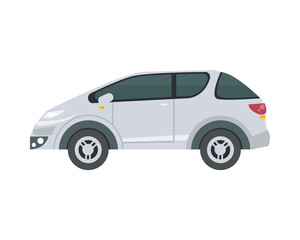 Isolated white car vector design