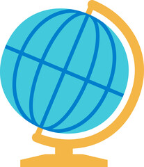 シンプルな地球儀のイメージ