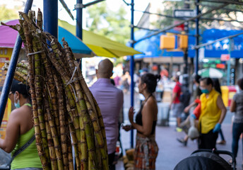 Sugar Cane Street Vendor NYC