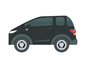 Isolated black car vector design