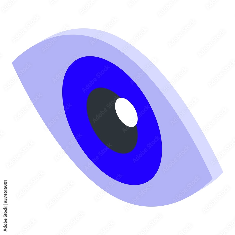 Poster scan eye security icon. isometric of scan eye security vector icon for web design isolated on white 