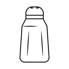 salt bottle icon, line style