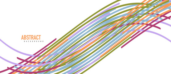 Аbstract moving colorful lines vector backgrounds for cover, placard, poster, banner or flyer
