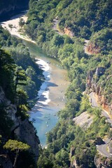 Les Gorges du Tarn depuis le panorama du Roc des Hourtous