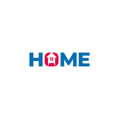 text home fast arrow house simple letters logo vector