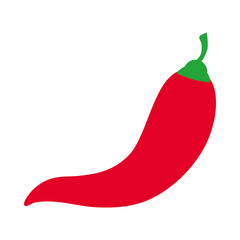 chili pepper icon, flat style
