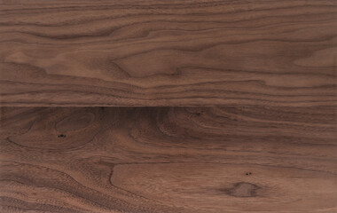 Texture of sanded raw black walnut wood without finish