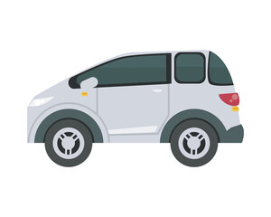 Isolated white car vector design
