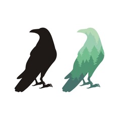 Raven silhouette