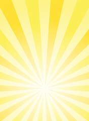Sunlight vertical abstract background. gold yellow color burst background.