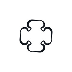 Cross logo icon sign tattoo symbol element religion emblem Hand drawn Doodle design Modern liquid design style Fashion print clothes apparel greeting invitation card banner badge poster cover flyer
