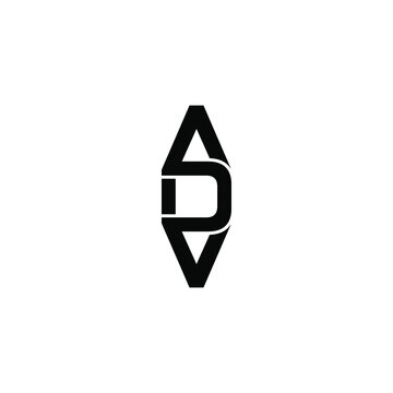 adv letter original monogram logo design