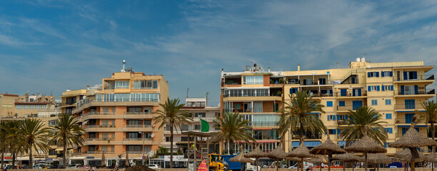 view of buildings by the sea