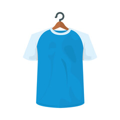 Isolated blue with white tshirt vector design
