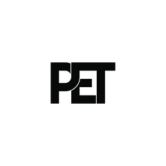 Fototapeta premium pet letter original monogram logo design