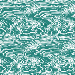 vector waves, water flow. seamless vector pattern with moving water texture. beautiful vector wallpaper with waves