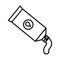 paint tube icon, line style