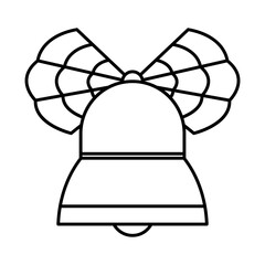 bell with mexican decorations, line style